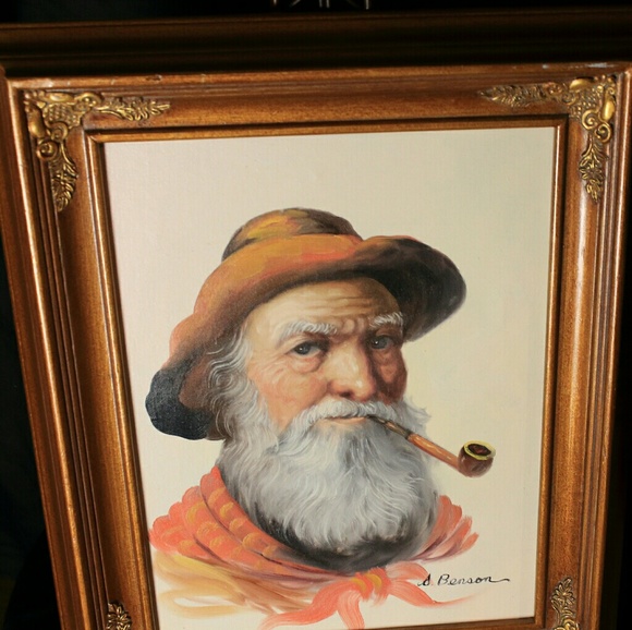 Benson Rare Oil Canvas Painting Reproduction - Picture 4 of 4